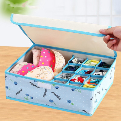 13 решетки Кутия за съхранение на бельо Копринен шал Органайзер Органайзер за бикини Домашно бельо Чорапи Кутия за съхранение Органайзери за чекмеджета