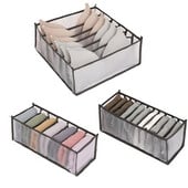 3 бр./компл. Органайзер за бельо Домашен сгъваем шкаф Органайзери гащички Чорапи Кутия за съхранение Разделители Чекмедже Органайзер за гардероб