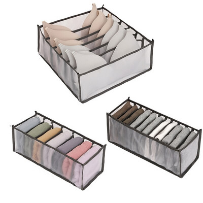 3 бр./компл. Органайзер за бельо Домашен сгъваем шкаф Органайзери гащички Чорапи Кутия за съхранение Разделители Чекмедже Органайзер за гардероб
