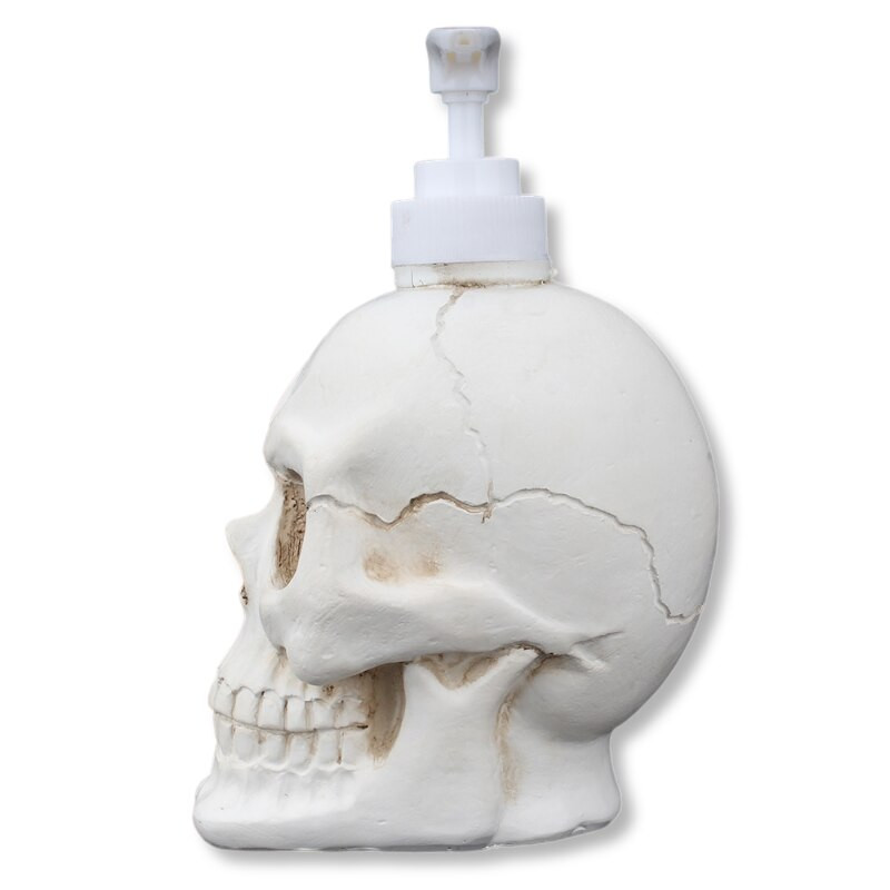 Soap Dispenser Halloween Skull Liquid Soap Pump White Resin Skull Shape Liquid Bottle Διακοσμητικά μπάνιου σπιτιού 350ml
