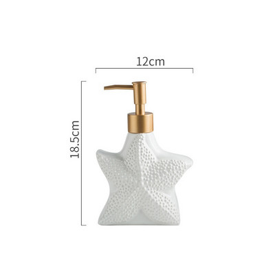 Keramikos losjono buteliukas Vonios kambario aksesuarai Rankų plovimo skysto muilo dozatorius Jūrinis stilius Spaudos buteliukas Muilo skysčio talpykla