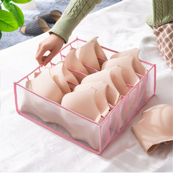 Сгъваемо бельо Сутиен Органайзер за съхранение на бикини Миещо се домашно чекмедже Гардероб Чорапи Органайзери Разделители Кутии за дрехи