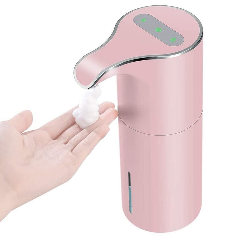Automata szappanadagoló 450 ml Smart, érintésmentes újratölthető habzó pumpás adagoló infravörös mozgásérzékelő 2 szintes fürdőszoba