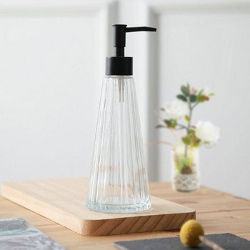 Европейски стил Стъклена бутилка с лосион Дозатор за сапун с форма на чадър Творчески домашен хотел Стъклен дезинфектант за ръце Продукти за баня