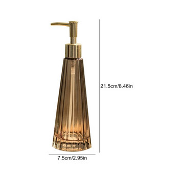 Европейски стил Стъклена бутилка с лосион Дозатор за сапун с форма на чадър Творчески домашен хотел Стъклен дезинфектант за ръце Продукти за баня