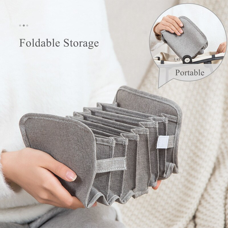 Органайзер за чекмедже за бельо Кутия за съхранение Сгъваем гардероб Органайзери Преграда за чекмеджета Кутии за съхранение на долни гащи Чорапи Сутиен Спалня