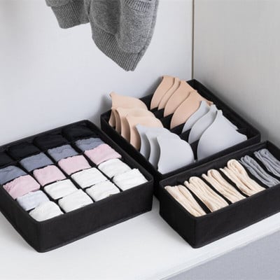 Органайзер за бельо кутия с чекмеджета чорапи Комплект бикини от 3 части Сгъваем гардероб за съхранение на чекмеджета за спалня Органайзери