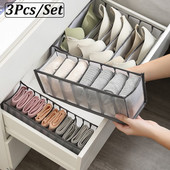 3 buc/set cutie de depozitare sertar pliabil pentru lenjerie de corp Organizator de dulap Cutii de depozitare despărțitor de sertar pentru chiloți șosete sutien
