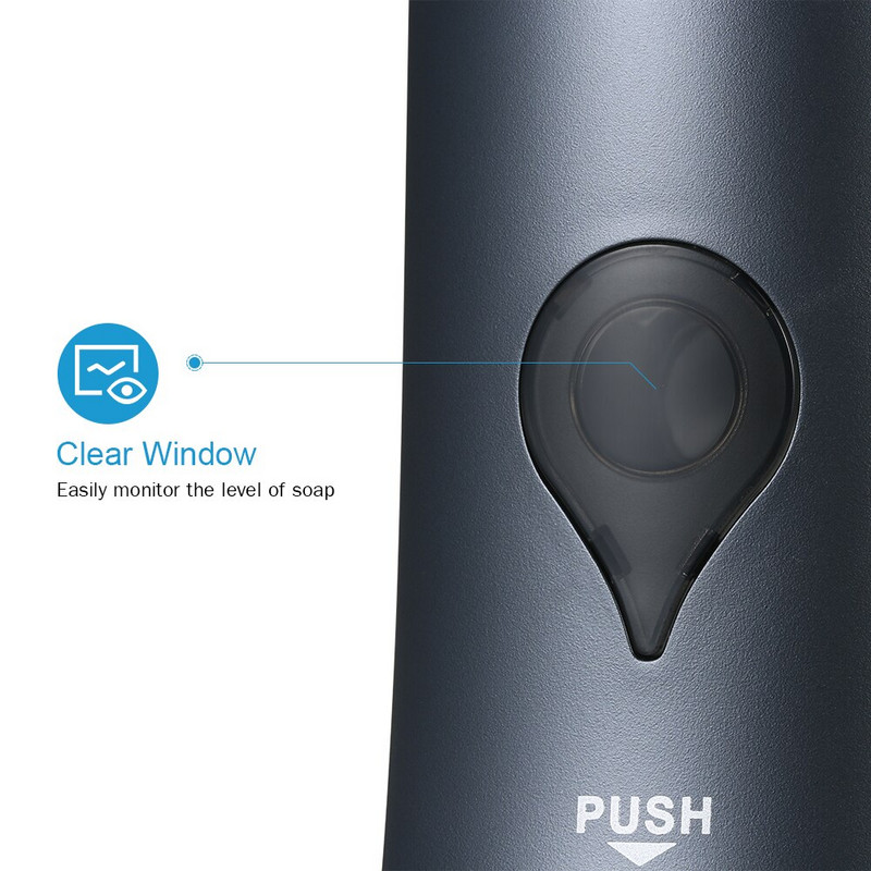 Dozator manual de săpun montat pe perete, fără găurire, 300 ml, Gel de duș pentru bucătărie, baie, șampon lichid, dezinfectant, suport pentru dozator