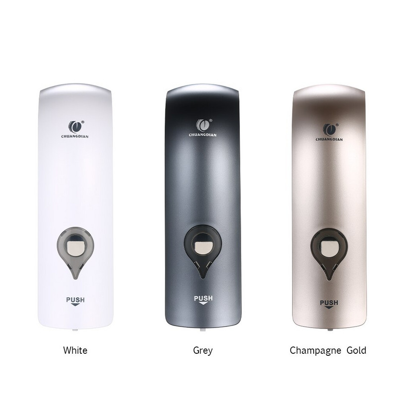 Dozator manual de săpun montat pe perete, fără găurire, 300 ml, Gel de duș pentru bucătărie, baie, șampon lichid, dezinfectant, suport pentru dozator