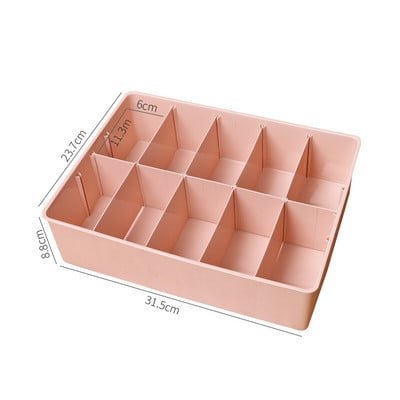 BNBS Closet Apatinių drabužių organizatorius Liemenėlės Drabužių dėžutės Plastikiniai Skirstytuvai Stalčiams Spintos Organizacijos Sandėliavimo skyrikliai