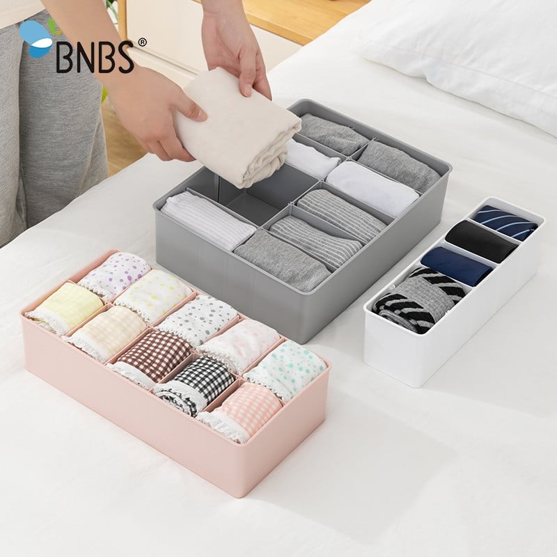 BNBS Closet Apatinių drabužių organizatorius Liemenėlės Drabužių dėžutės Plastikiniai Skirstytuvai Stalčiams Spintos Organizacijos Sandėliavimo skyrikliai