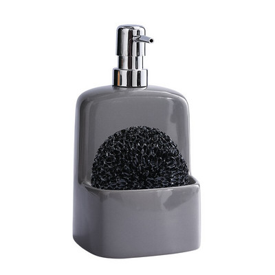 850 ml muilo dozatoriaus kriauklė stalviršyje skysto rankinio muilo dozatoriaus siurblio buteliuko korpusas su laikymo skyriumi, kuriame laikomos kempinės