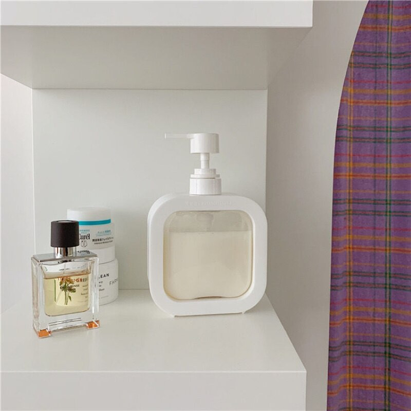 500 ml-es egyszerű és nagy kapacitású tusfürdő alá palackozó prés palack utazó hordozható cserepalackos szappanadagoló