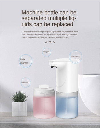 Automatic Induction Foam Soap Spray Liquid Hand Washing Sanatizer Dispenser Intelligent Touchless Sensor Dispenser Auto 350ML