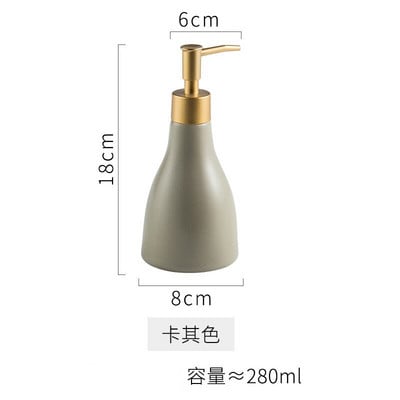Paprastas matinis keraminis vonios muilo dozatorius Kūgio formos rankų muilo butelis Hotel Club dušo želė buteliuose vonios kambario priedai