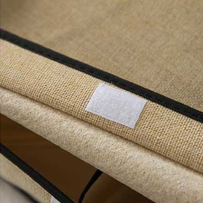 13/16Rács alsónemű fiókos rendszerezők tároló doboz pamut vászon összehajtható tároló tartó fedéllel gardrób fiókos szekrény konténer