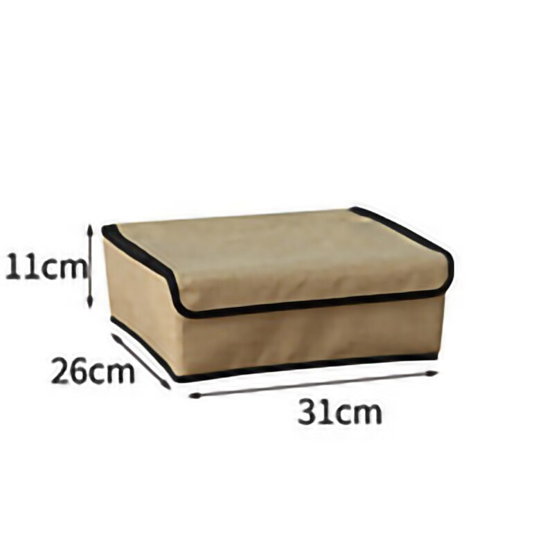 13/16Rács alsónemű fiókos rendszerezők tároló doboz pamut vászon összehajtható tároló tartó fedéllel gardrób fiókos szekrény konténer