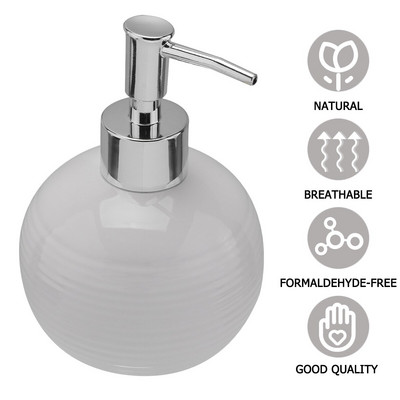 Dosaator Pudel Pump Seep Käte Keraamiline Šampoon Konteiner Geel Lotion Pudelid Pese Duši Vedel Valamu Tühi Taastäidetav