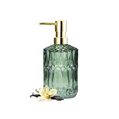 400 ml skaidraus stiklo muilo dozatorius vonios kambariui/virtuvėms rankinio preso šampūno kondicionieriaus buteliukas su ABS pompa