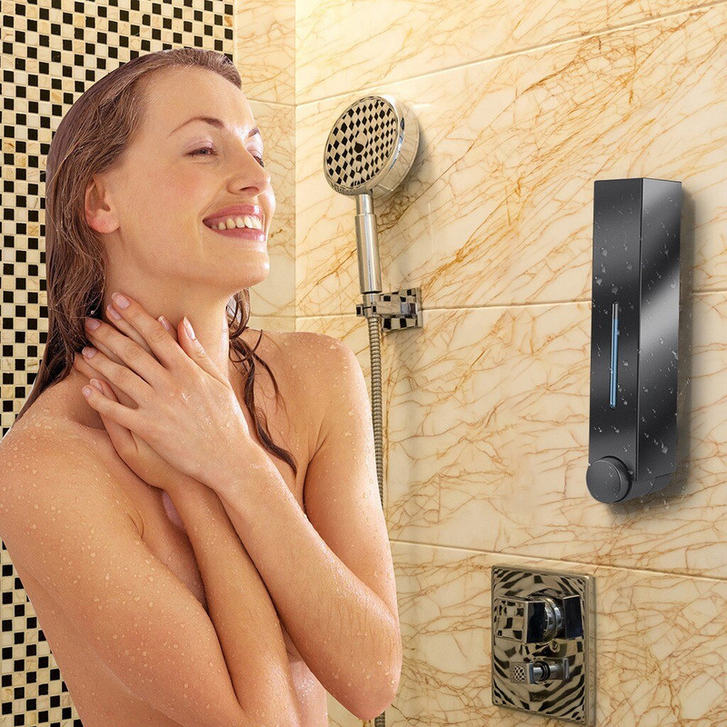 Organizator de săpun lichid de 420 ml, pentru montaj pe perete, sticla de săpun lichid, dozator de săpun pentru chiuvetă de bucătărie, pompe de loțiune încorporate pentru baie, bucătărie