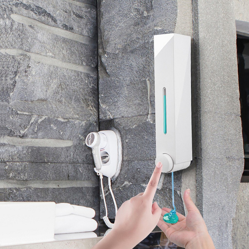 Organizator de săpun lichid de 420 ml, pentru montaj pe perete, sticla de săpun lichid, dozator de săpun pentru chiuvetă de bucătărie, pompe de loțiune încorporate pentru baie, bucătărie