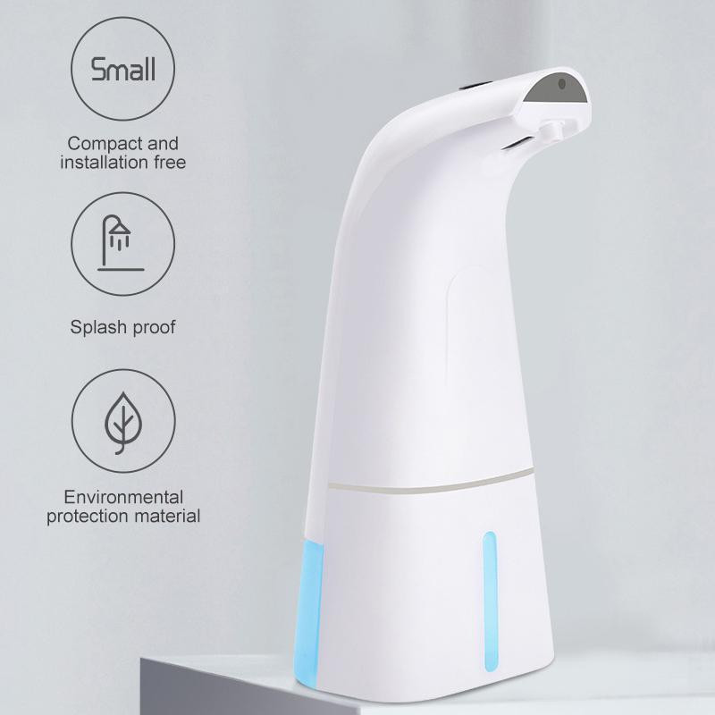 400 ml-es automatikus szenzoros szappanadagoló USB töltő akkumulátor hab szappanadagoló mosógép szappanadagoló fürdőszobai kiegészítők