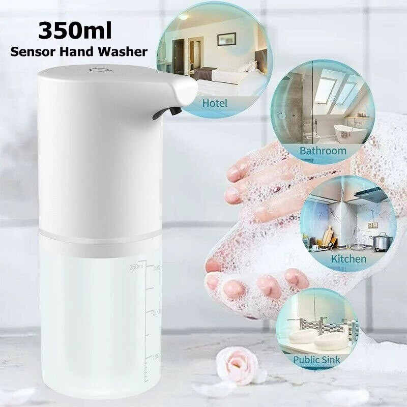 Habszappan adagoló automata érintésmentes érzékelő USB Smart Foam Machine 300ml infravörös folyékony szappanadagoló pumpás kézfertőtlenítő
