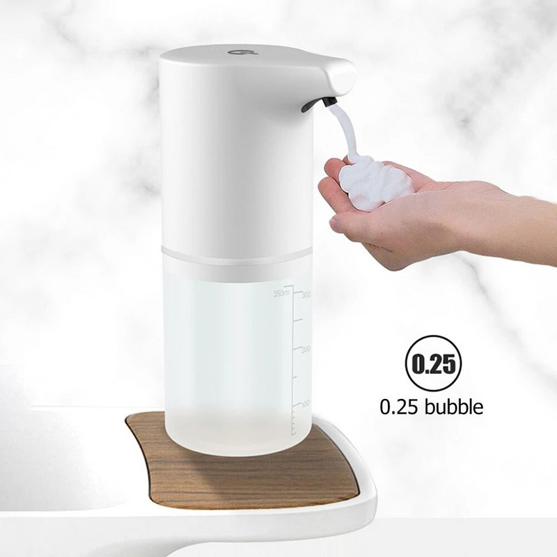 Habszappan adagoló automata érintésmentes érzékelő USB Smart Foam Machine 300ml infravörös folyékony szappanadagoló pumpás kézfertőtlenítő