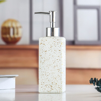 320 ml Nordic Luxury Style Press típusú adagolók Fürdőszoba fertőtlenítő szappan tusfürdő adagoló flakon hordozható szappanadagolók