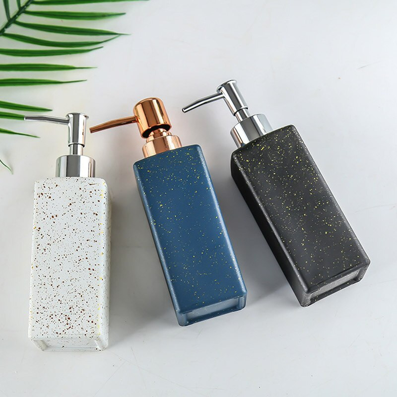 320 ml Nordic Luxury Style Press típusú adagolók Fürdőszoba fertőtlenítő szappan tusfürdő adagoló flakon hordozható szappanadagolók