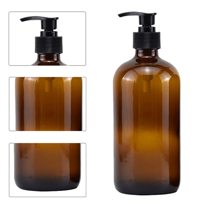 Indų rankų muilo dozatorius buteliukas virtuvės vonios šampūnas dušo želė stiklo dozatorius skysčio laikymo talpa 250/500 ml