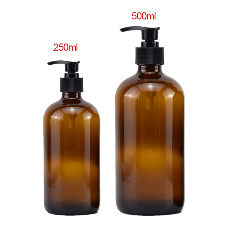 Indų rankų muilo dozatorius buteliukas virtuvės vonios šampūnas dušo želė stiklo dozatorius skysčio laikymo talpa 250/500 ml