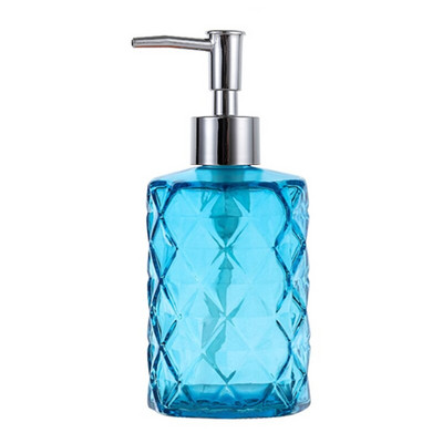 Rankinis muilo dozatorius, stiklinis rankų dezinfekavimo buteliukas, vonios kambarys, didelis su skysčiu, tušti buteliukai 330 ml