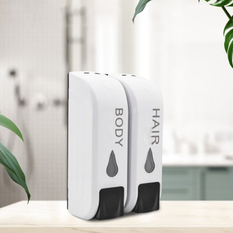 Folyékony szappanadagoló fali fürdőszobai háromszoros/dupla szett tusfürdő kézi szappan sampon adagoló konyhai fürdőszoba kiegészítők