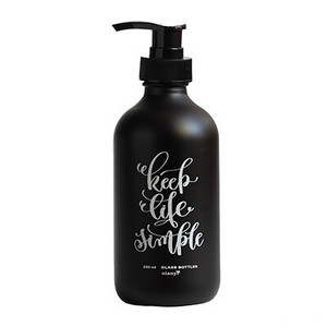 Fürdőszoba 250 ml 500 ml szappanadagoló matt fekete üveg samponos flakon Hajbalzsam Kézfertőtlenítő Cserélje ki a palackot