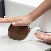 Csiga alakú szappanadagoló 120ml, kozmetikai flakon, kézfertőtlenítő, sampon, testápoló, fürdőszoba