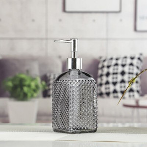 Nešiojamas stiklinis rankinis skysto muilo dozatorius siurblys šampūnas buteliukas dušo želė laikymo dėžutė virtuvės kriauklė vonios kambario priedų rinkinys NAUJAS