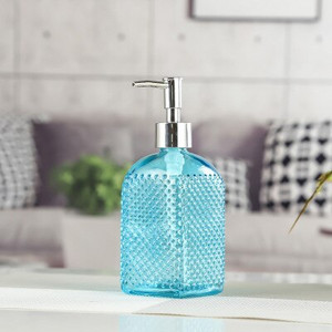 Nešiojamas stiklinis rankinis skysto muilo dozatorius siurblys šampūnas buteliukas dušo želė laikymo dėžutė virtuvės kriauklė vonios kambario priedų rinkinys NAUJAS