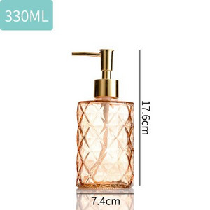 Nešiojamas stiklinis rankinis skysto muilo dozatorius siurblys šampūnas buteliukas dušo želė laikymo dėžutė virtuvės kriauklė vonios kambario priedų rinkinys NAUJAS