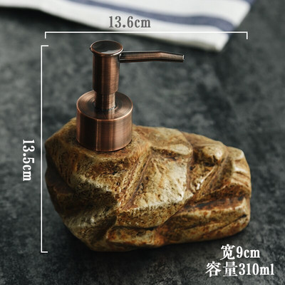 Creative Ceramic Lotion Bottle Stone Design 310 ml samponos flakon folyékony szappanadagoló fürdőszobai kiegészítők SZ-LB20112911