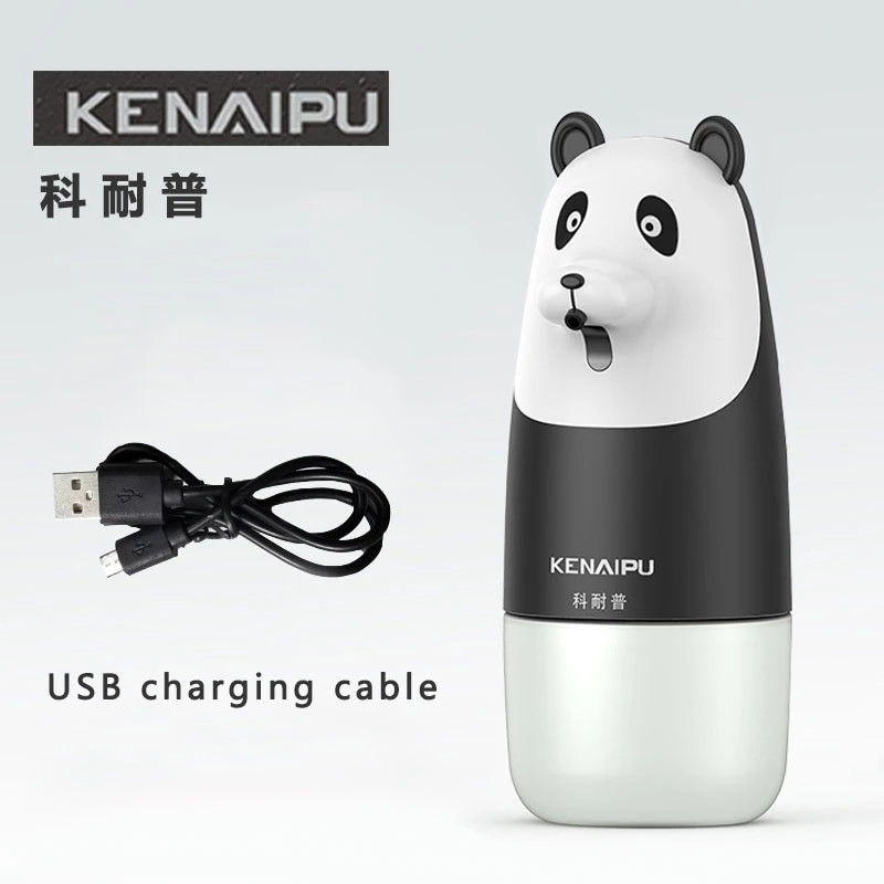 KENAIPU automatinis putplasčio muilo dozatorius, animacinių filmų indukcinė skysta rankų plovimo mašina, USB įkrovimas, protingas putplasčio rankų plovimas