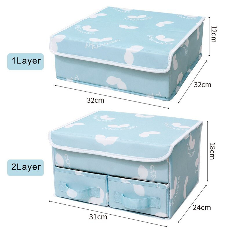 Apatinių drabužių laikymo dėžė Apatinės kelnės kojinės Liemenėlės stalčių laikiklis Dulkėms atsparus drabužių spinta Apatinių drabužių skirstytuvas dėžutė sulankstoma spinta