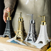 Eiffel Tower Κεραμική Λοσιόν Μπουκάλι Σαμπουάν Σαμπουάν Τύπος Μπουκάλι Αξεσουάρ αποθήκευσης Μπάνιου Δοχείο χειρός