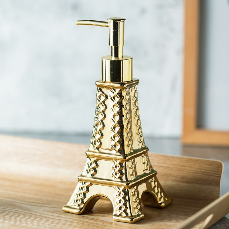 Eiffel Tower Κεραμική Λοσιόν Μπουκάλι Σαμπουάν Σαμπουάν Τύπος Μπουκάλι Αξεσουάρ αποθήκευσης Μπάνιου Δοχείο χειρός