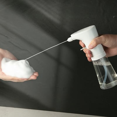 Rankiniai putplasčio muilo dozatoriai Įkraunami vonios kambario išmanieji rankų plovimo mašinų purškimo muilo siurblys