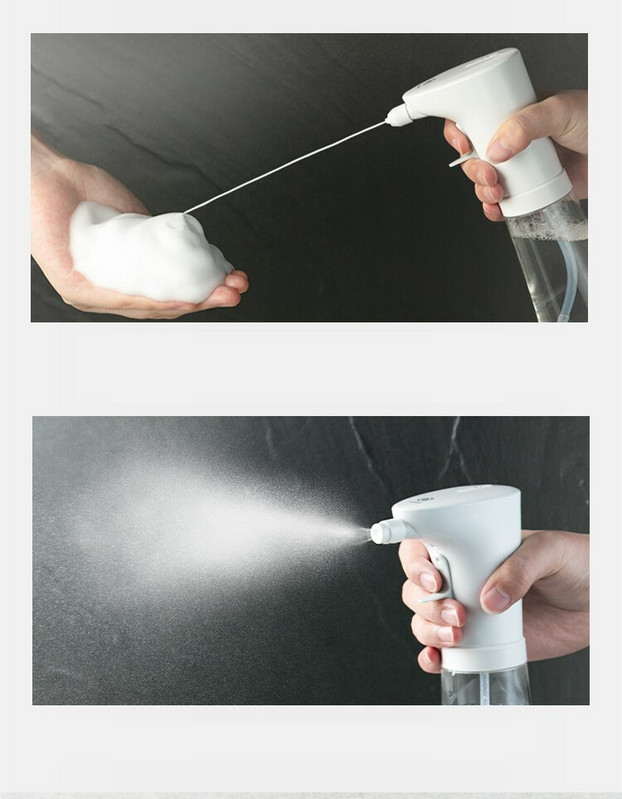 Rankiniai putplasčio muilo dozatoriai Įkraunami vonios kambario išmanieji rankų plovimo mašinų purškimo muilo siurblys