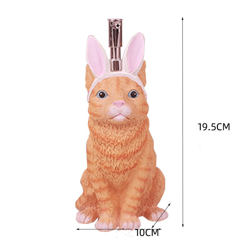 Cartoon Cat Press Type Lotion Palack Hordozható Utazási Kozmetikumok Palackos Kézfertőtlenítő Tusfürdő Szappan adagoló Fürdőszoba dekoráció