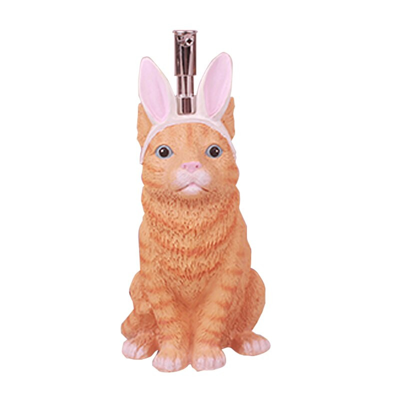 Cartoon Cat Press Type Lotion Palack Hordozható Utazási Kozmetikumok Palackos Kézfertőtlenítő Tusfürdő Szappan adagoló Fürdőszoba dekoráció