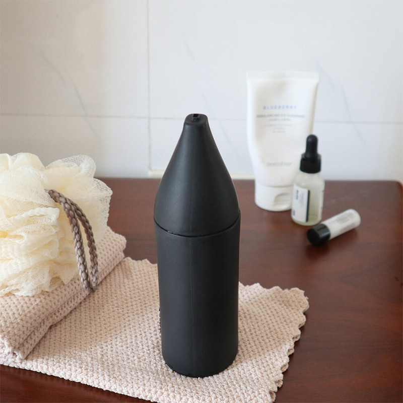 Tuščias silikono buteliuko išspaudimo dozatorius Daugkartinio buteliuko indų ploviklio rankų muilo purkštuvas (juodas)
